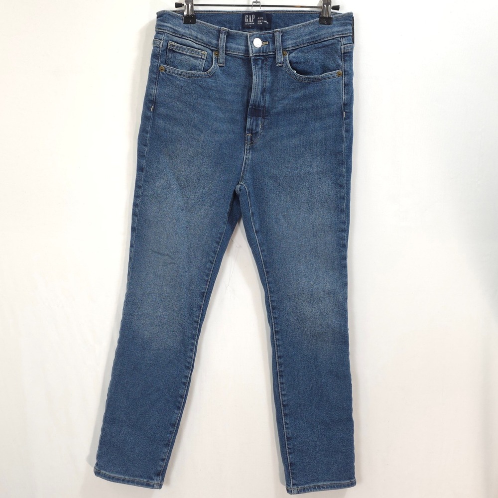 Gap Jeans Soft Vintage Slim High Rise Blue Women 4/27S Classic Casual